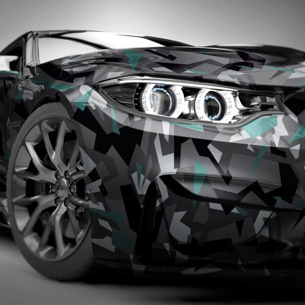 Petrol Geometric Camouflage 