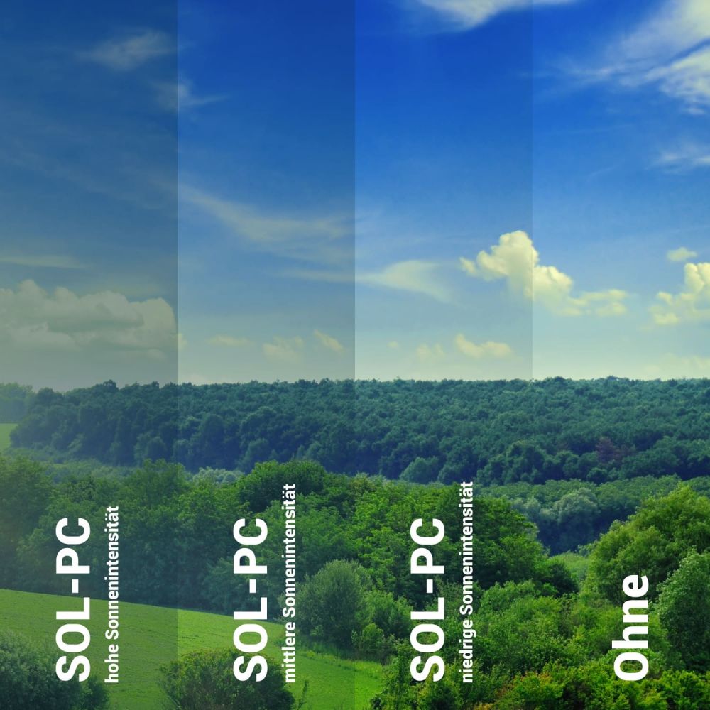 Sonnenschutzfolie selbsttönend SOL‑pc20 Photochromic Folie für innen