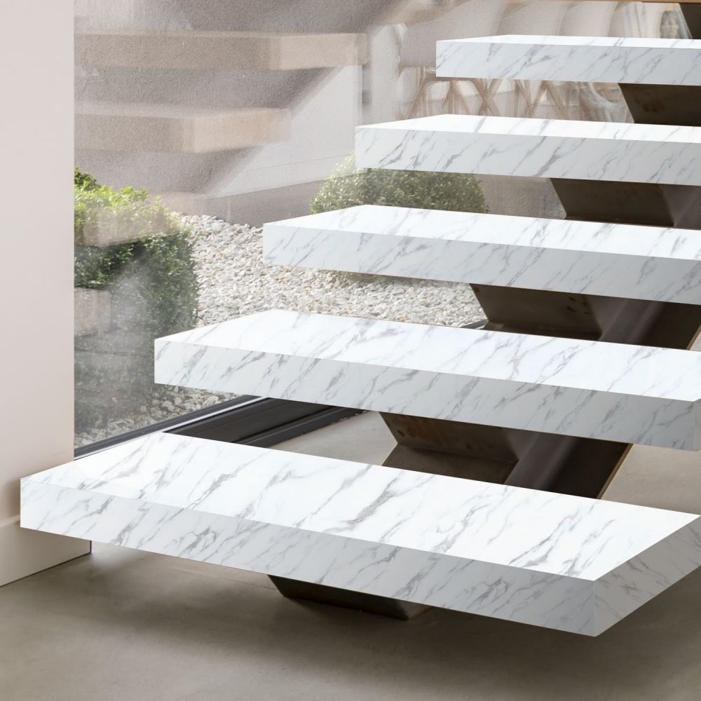 Glänzend weißer Marmor