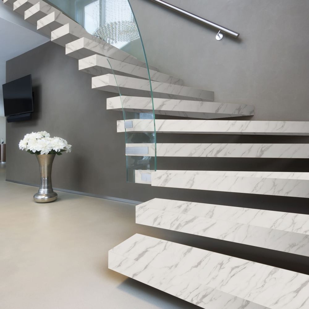 Matter weißer Marmor