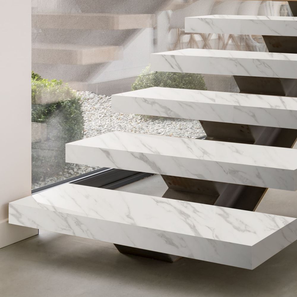 Matter weißer Marmor