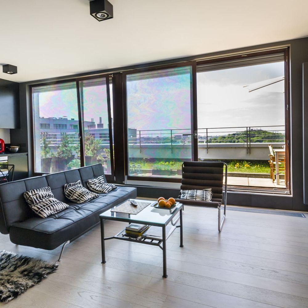 Sonnenschutzfolie innen SOL‑rbw rainbow winter