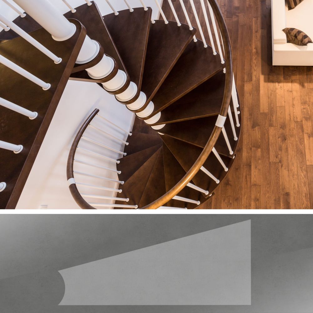 Antirutschfolie Spindeltreppe