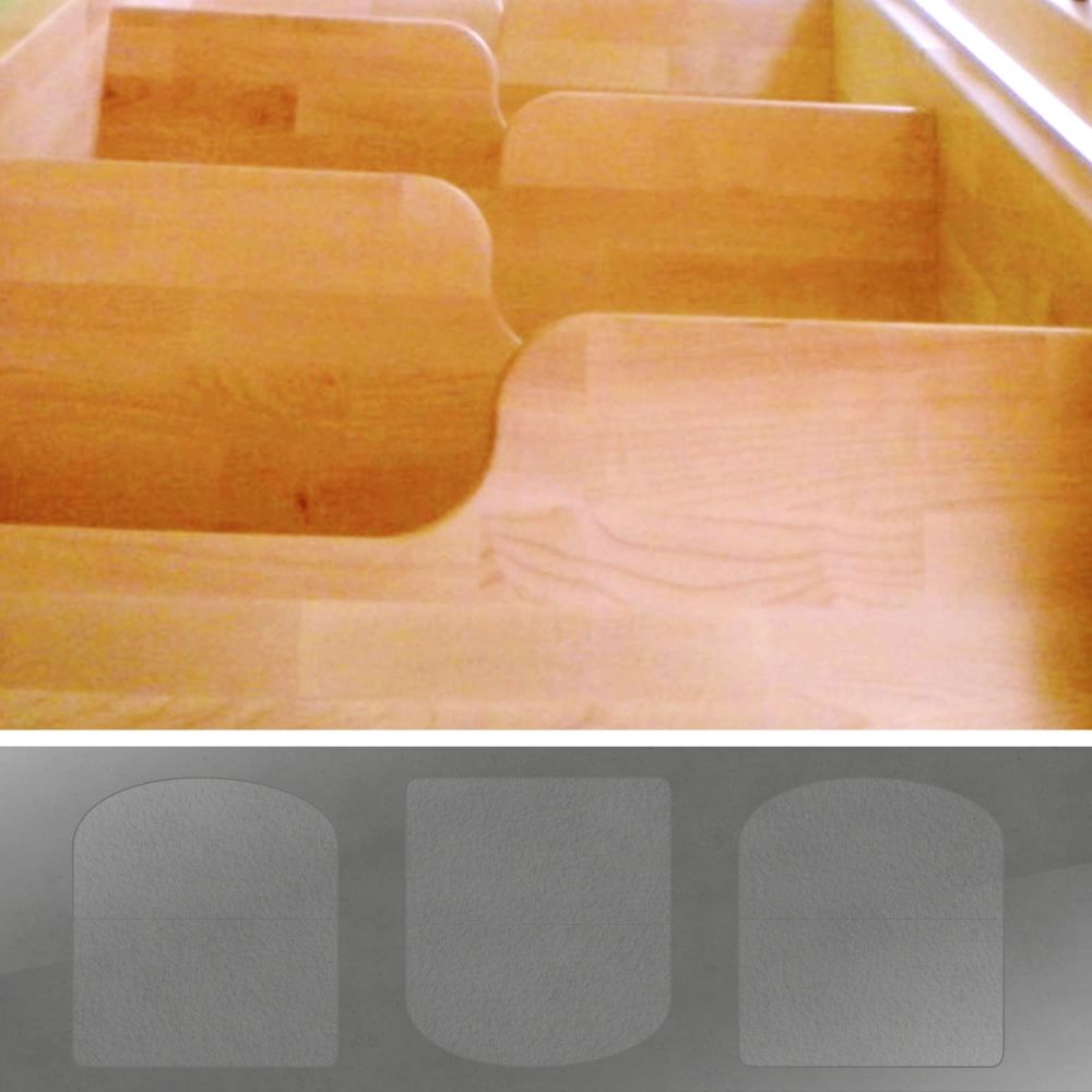 Antirutschfolie Raumspartreppe