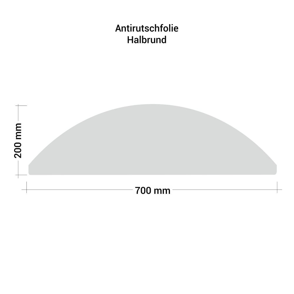 Antirutschfolie Halbrund Antirutschfolie Halbrund