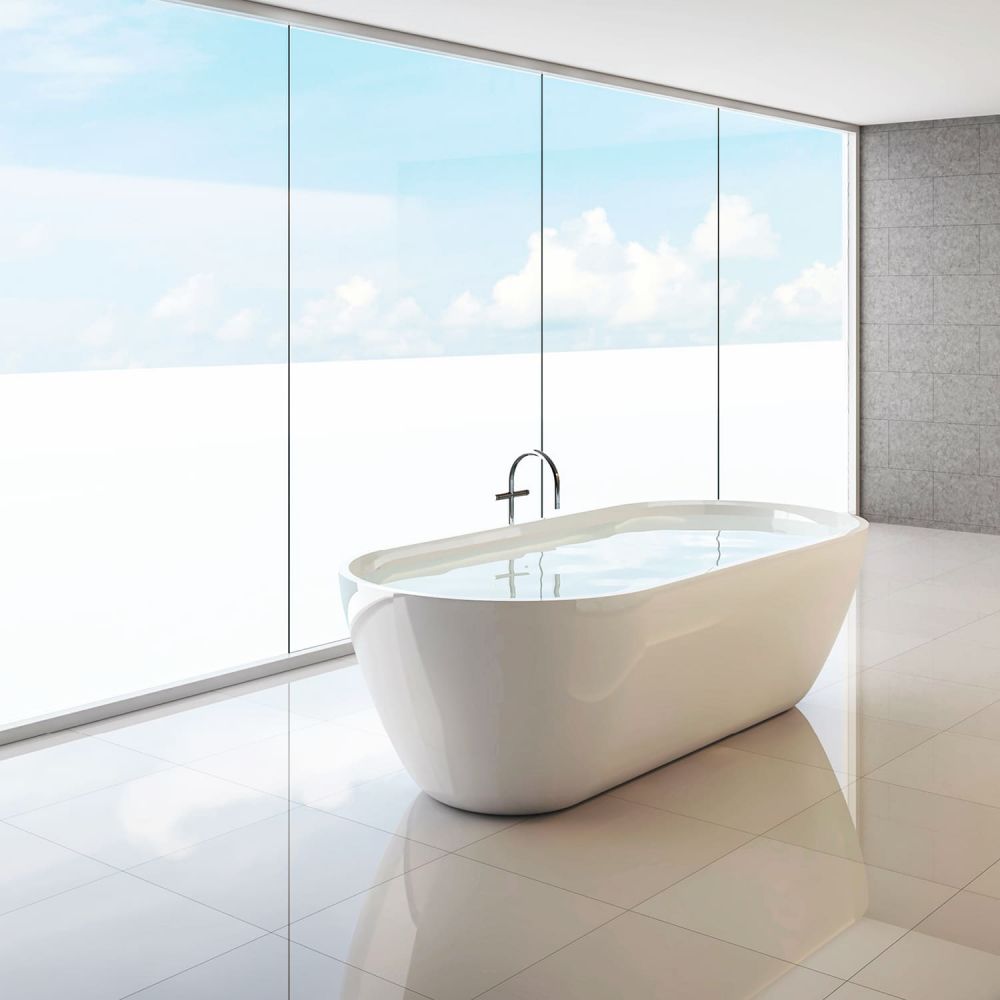 Milchglasfolie - Weiß seidenmatt - 182,4 cm Rollenbreite