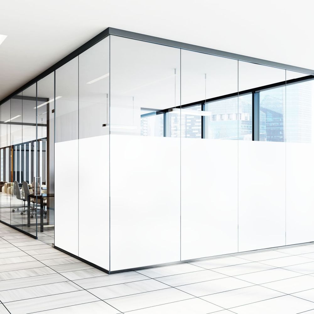 Milchglasfolie - Weiß seidenmatt - 182,4 cm Rollenbreite