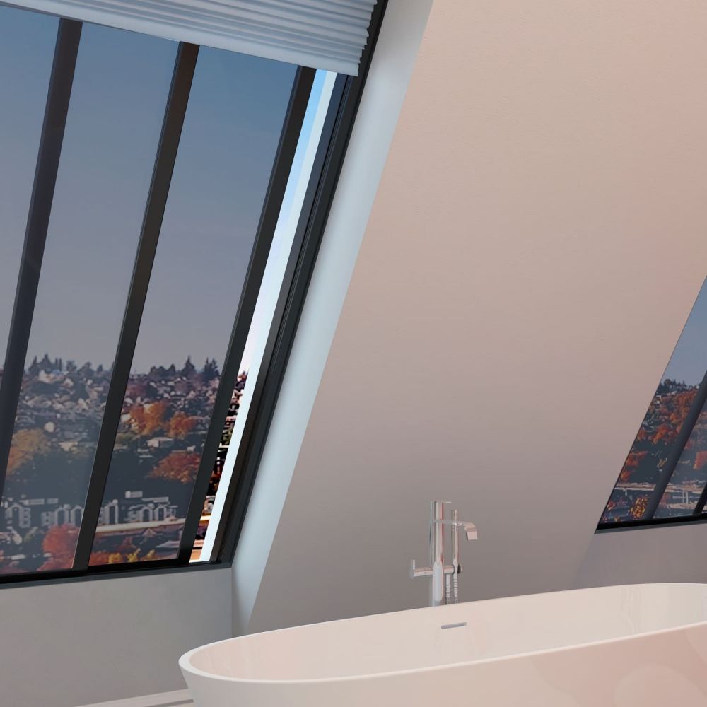 Dachfensterfolie SOL‑DA20XP Premium silber dunkel Dachfensterfolie SOL‑DA20XP Premium silber dunkel