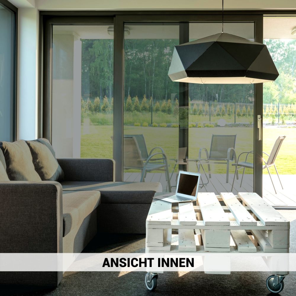 Sonnenschutzfolie außen SOL‑ti35X titan mittel