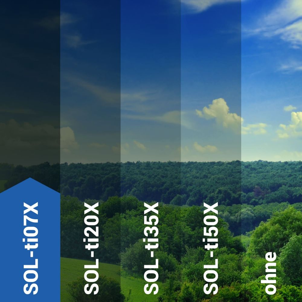 Sonnenschutzfolie außen SOL‑ti07X titan tiefdunkel Sonnenschutzfolie außen SOL‑ti07X titan tiefdunkel