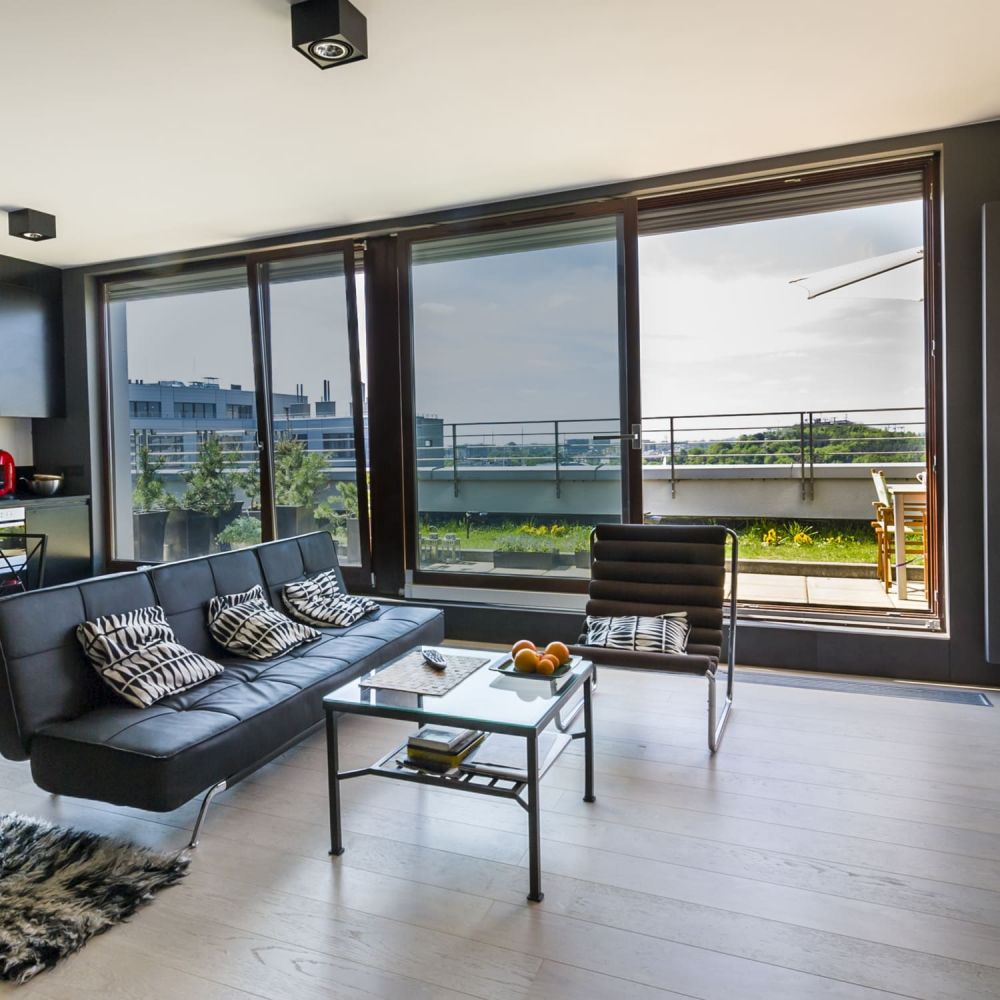 Sonnenschutzfolie außen SOL‑na35X natural mittel