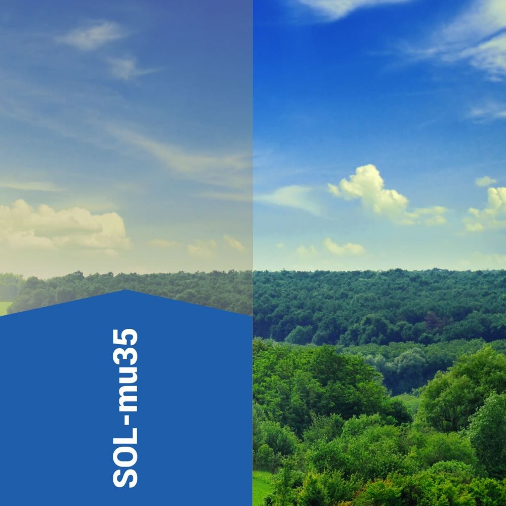 Sonnenschutzfolie innen SOL‑mu35 multiglass mittel Sonnenschutzfolie innen SOL‑mu35 multiglass mittel