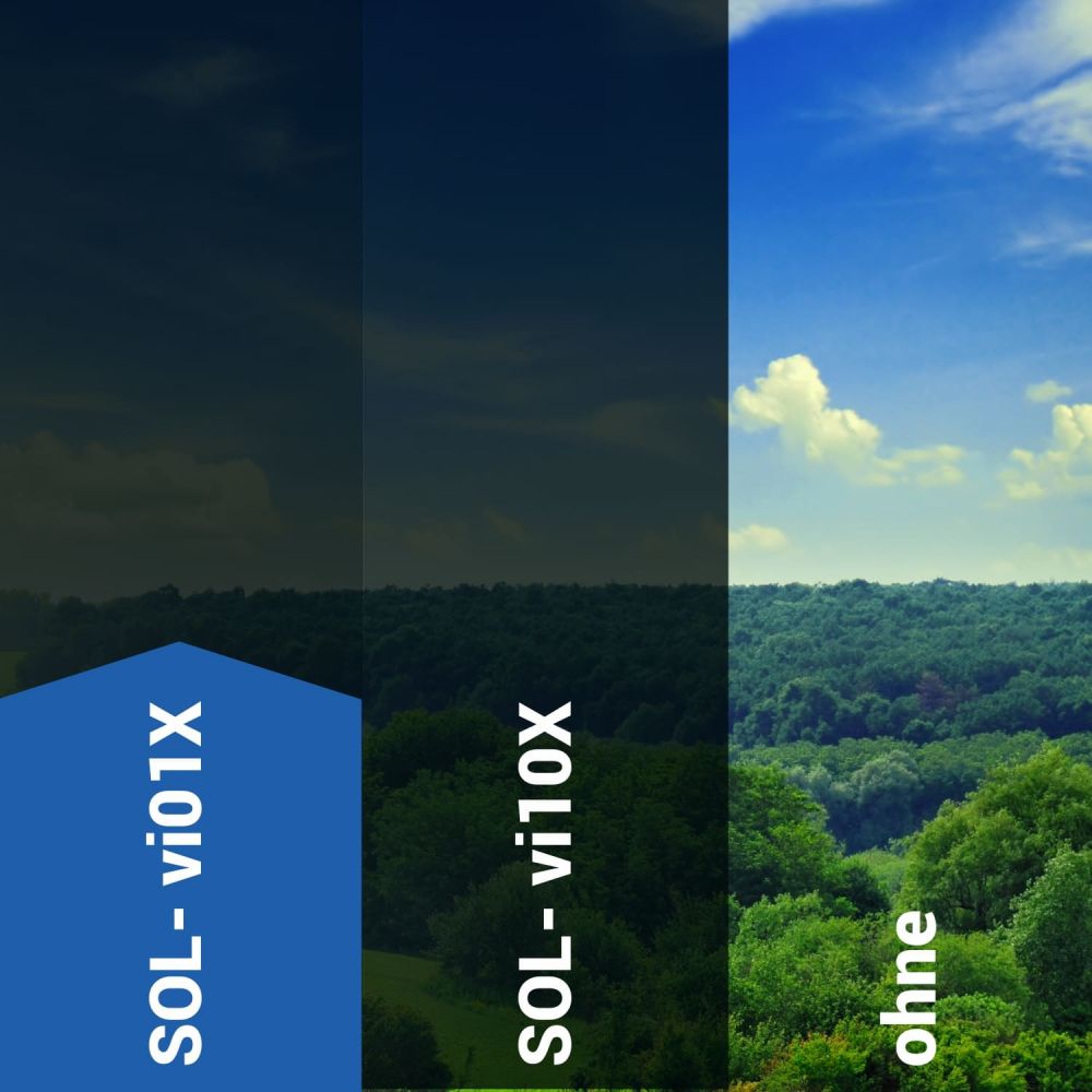 Sonnenschutzfolie außen SOL‑vi01X vista tiefdunkel