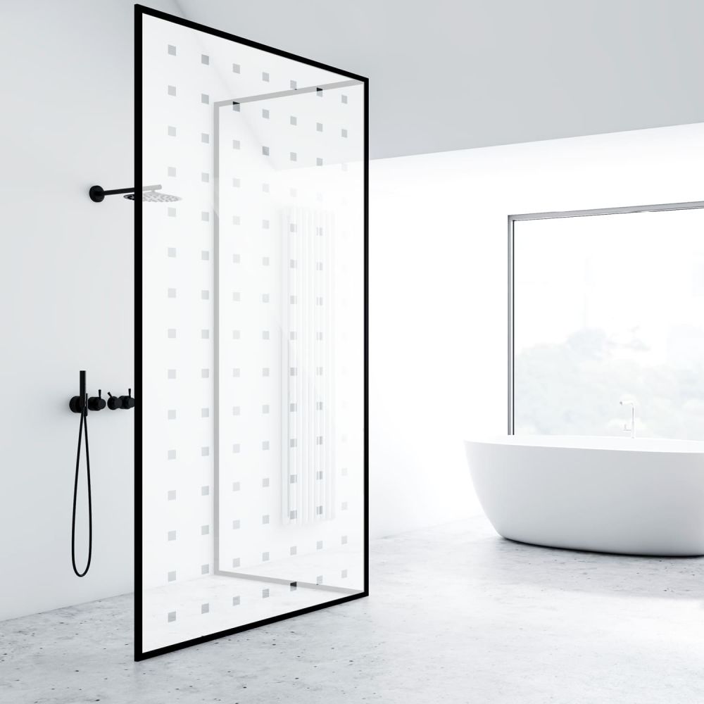 Milchglasfolie SOL-DF01 matte Folie mit Karos