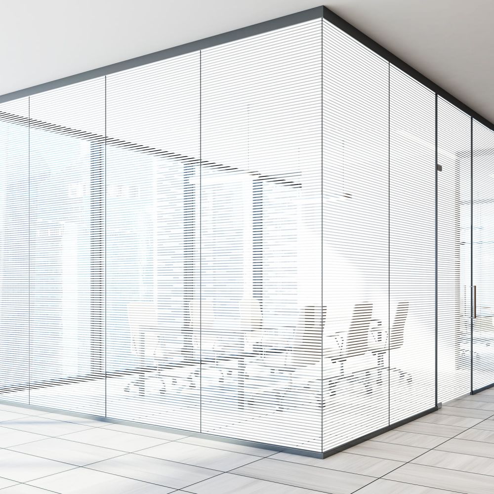 Milchglasfolie SOL-DF11 weiße Streifen 10 mm Milchglasfolie SOL-DF11 weiße Streifen 10 mm