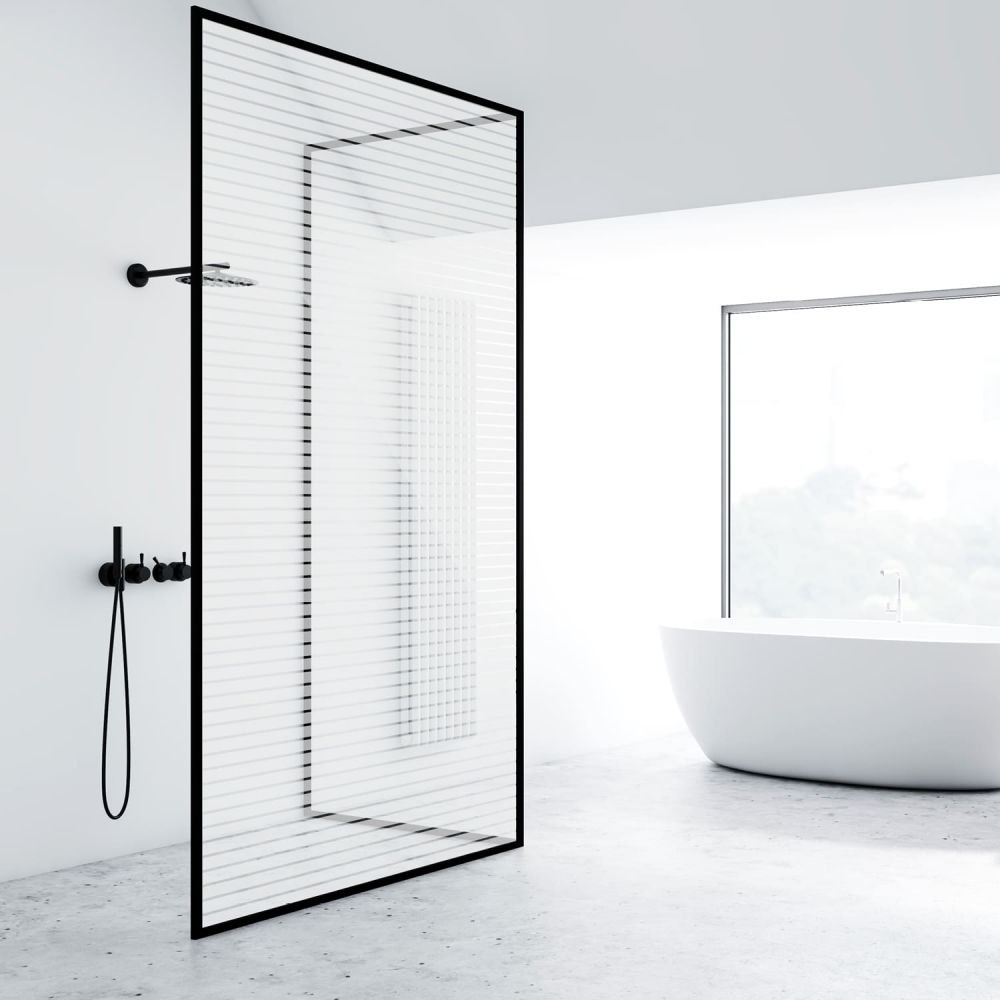 Milchglasfolie SOL-DF12 weiße Streifen 18 mm