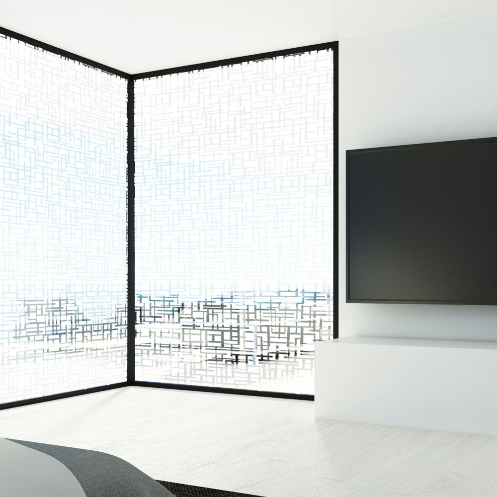 Milchglasfolie SOL-DF13 Geometrie