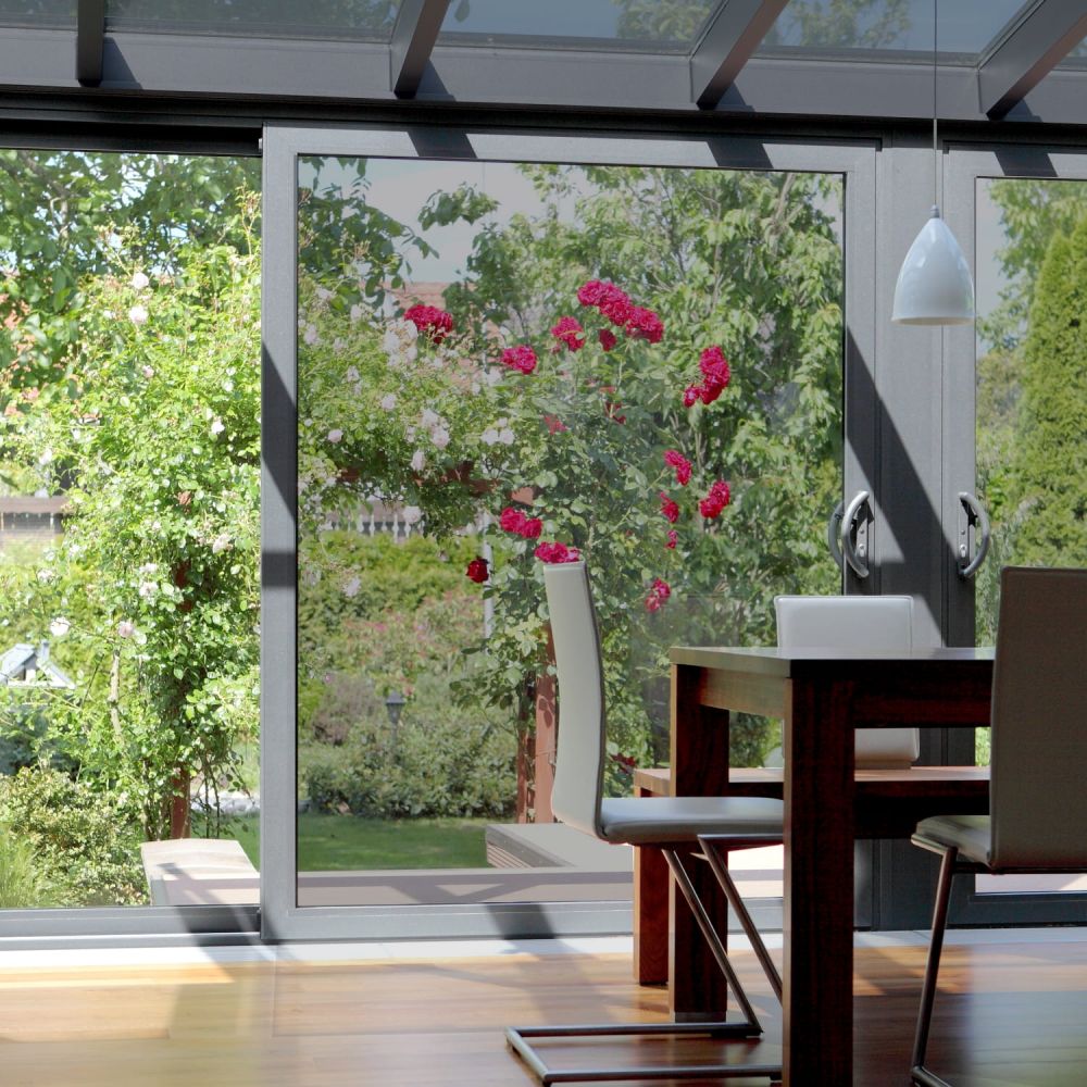 Wintergartenfolie außen SOL‑WGF‑S für Senkrechtverglasung