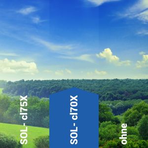 Sonnenschutzfolie außen SOL‑cl70X clear