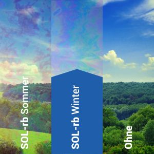 Sonnenschutzfolie innen SOL‑rbw rainbow winter