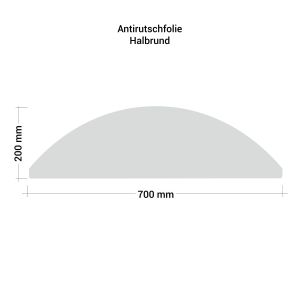 Antirutschfolie Halbrund Antirutschfolie Halbrund