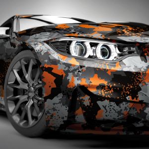 Orange Splash Camouflage 