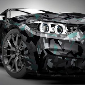 Petrol Geometric Camouflage 