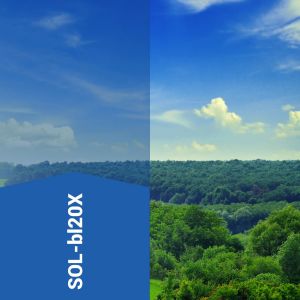 Sonnenschutzfolie außen SOL‑bl20X blau dunkel