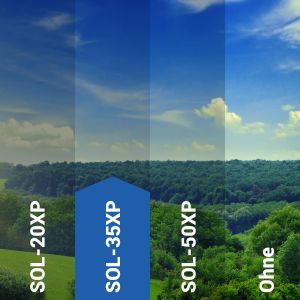 Sonnenschutzfolie außen SOL‑35XP Premium silber mittel