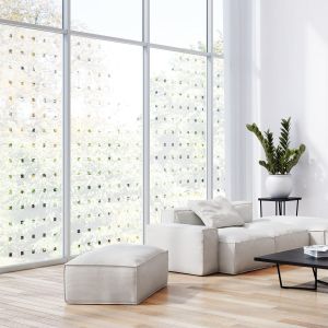 Milchglasfolie SOL-DF01 matte Folie mit Karos