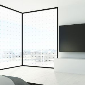 Milchglasfolie SOL-DF01 matte Folie mit Karos