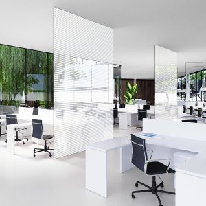 Milchglasfolie SOL-DF11 weiße Streifen 10 mm