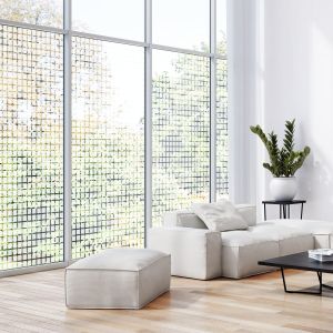 Milchglasfolie SOL-DF08 matte Karos 44 mm x 44 mm