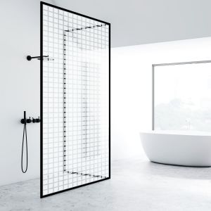 Milchglasfolie SOL-DF08 matte Karos 44 mm x 44 mm