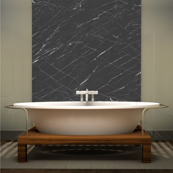 MAT ASH BLACK MARBLE - Marmor - Möbelfolie