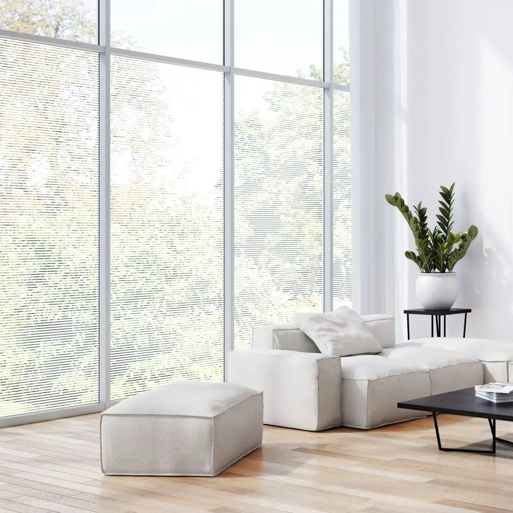 Milchglasfolie SOL-DF11 weiße Streifen 10 mm