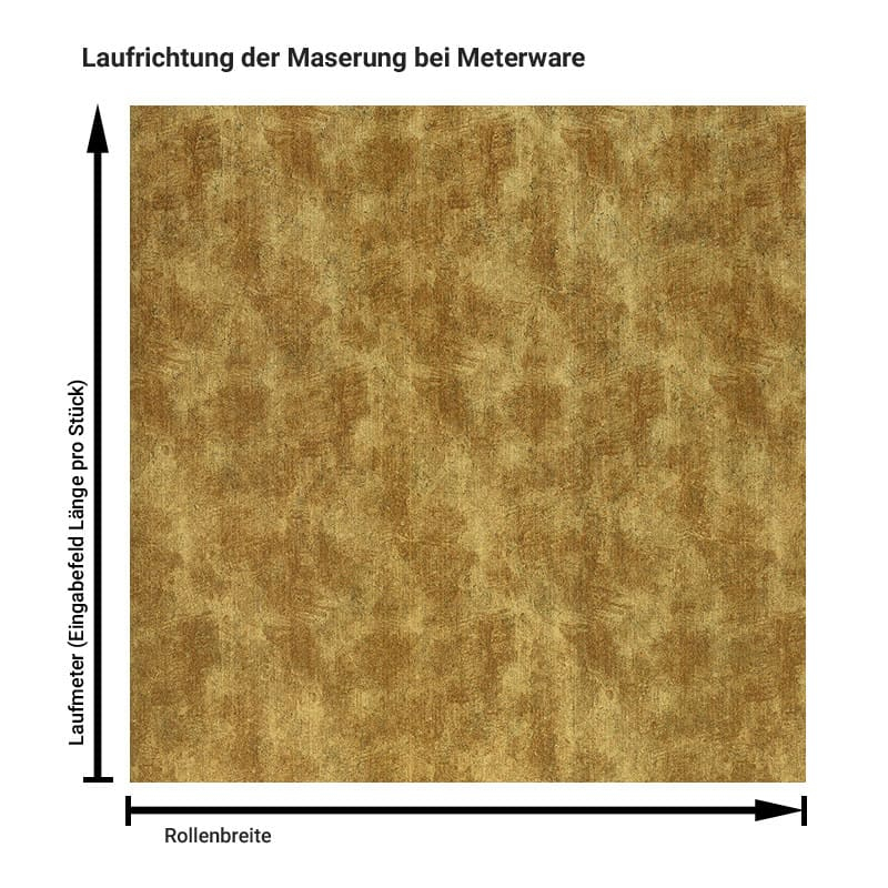 Metall „Gold Sanding Styl'“ – Klebefolie in Metalloptik