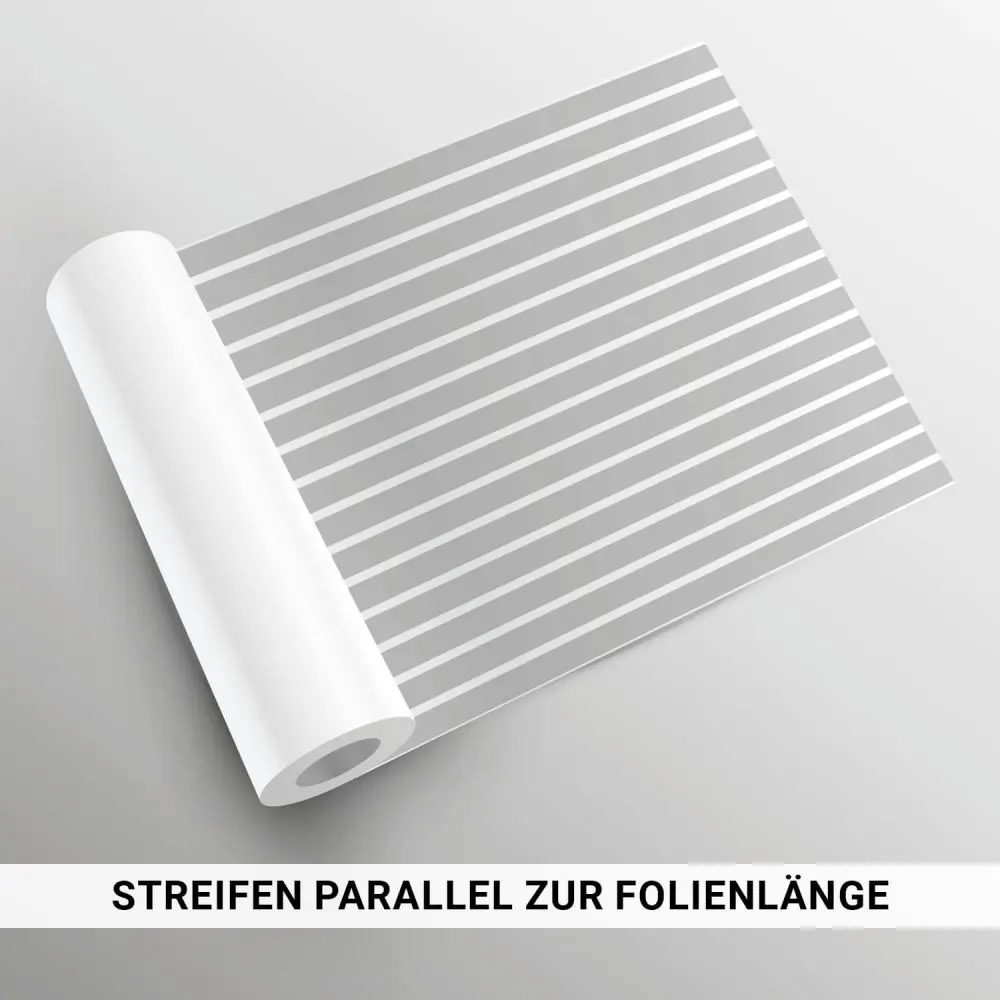 Milchglasfolie SOL-DF12 weiße Streifen 18 mm