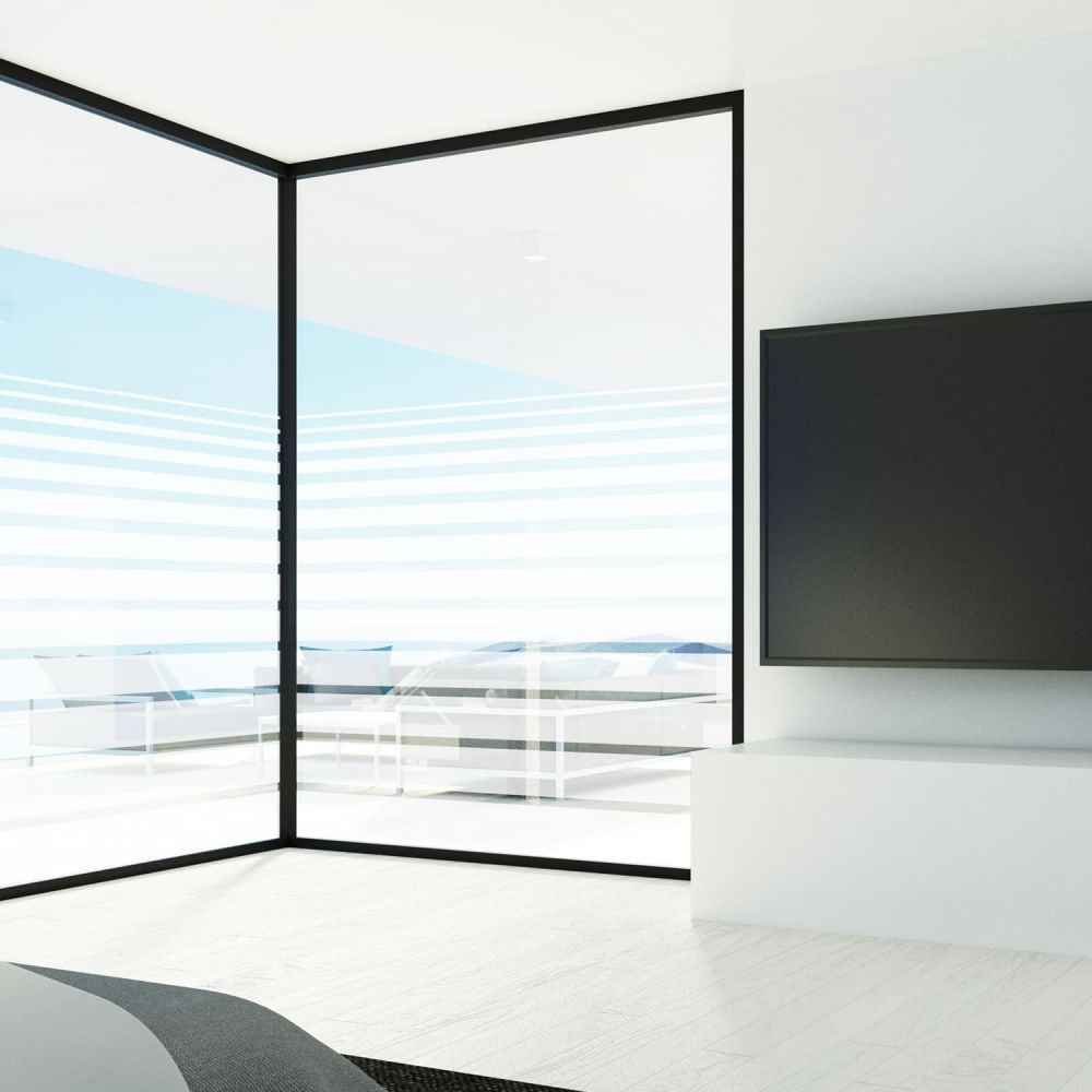 Milchglasfolie SOL-DF16 Horizontale Streifen