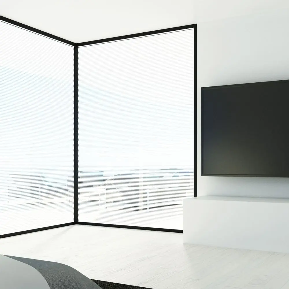 Milchglasfolie SOL-DF11 weiße Streifen 10 mm