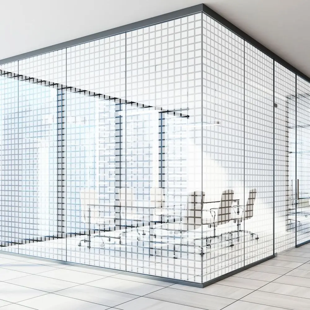 Milchglasfolie SOL-DF08 matte Karos 44 mm x 44 mm