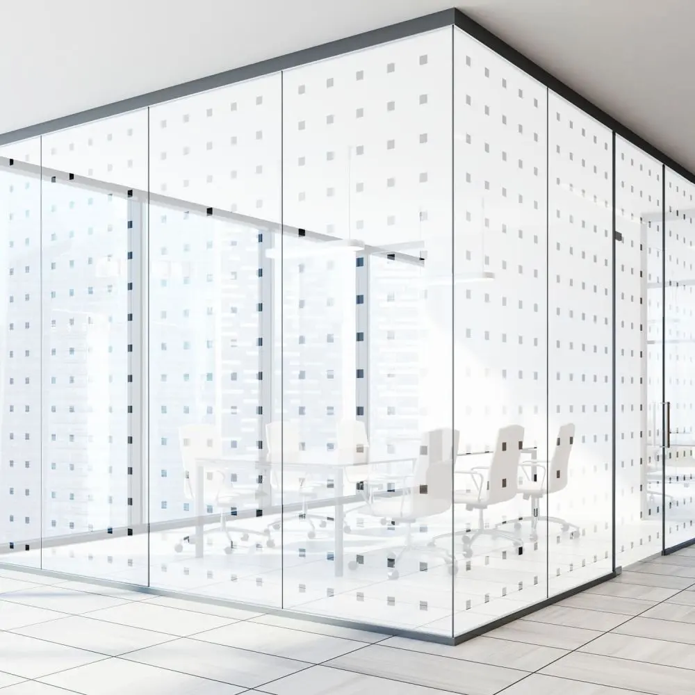 Milchglasfolie SOL-DF01 matte Folie mit Karos