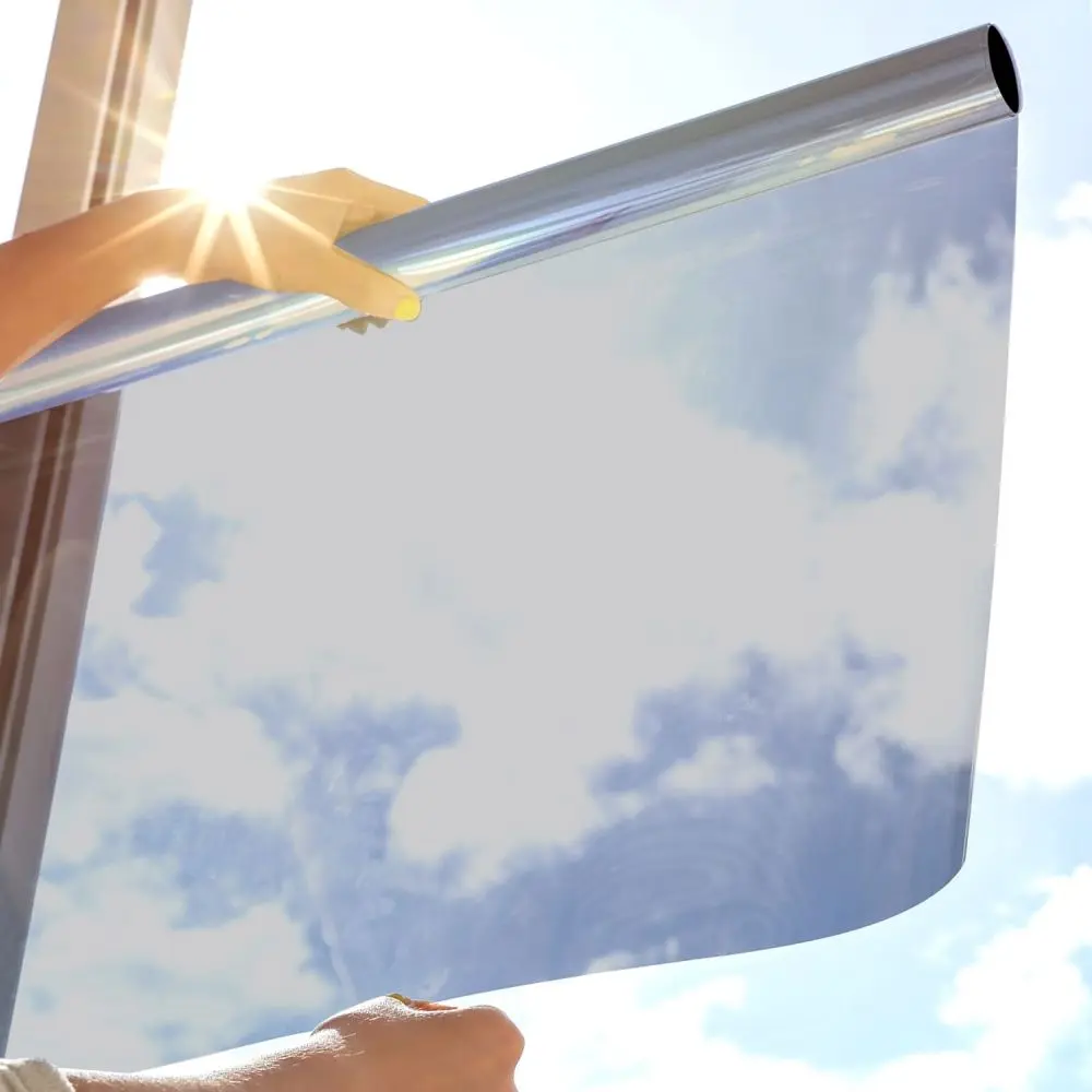 Sonnenschutzfolie statisch SOL-st50 silber hell, innen