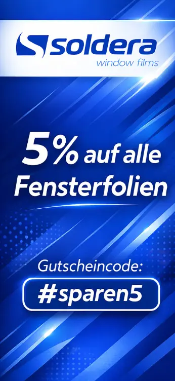 Fensterfolien Gutschein 5% auf jede Folie
