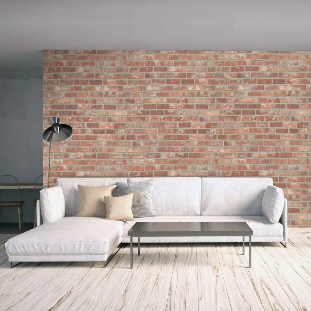 Ziegel „Red Brick“ – Klebefolie in Ziegeloptik