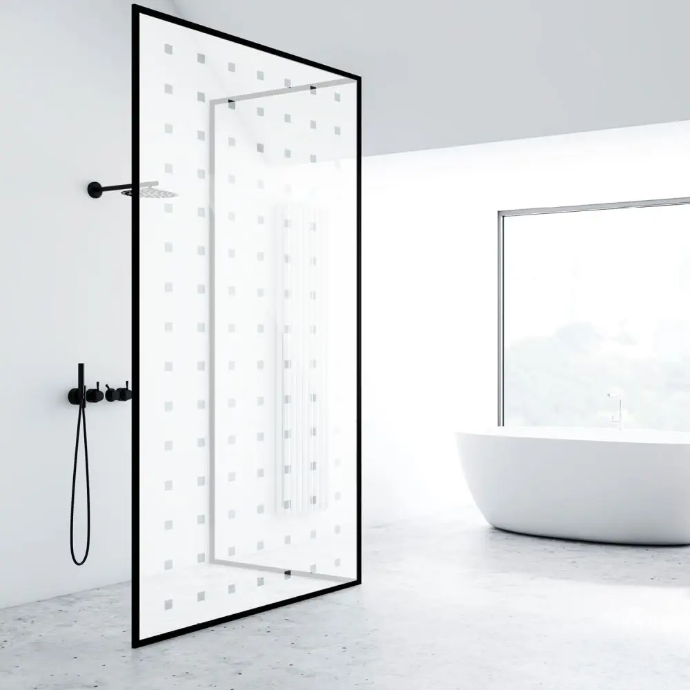 Milchglasfolie SOL-DF01 matte Folie mit Karos