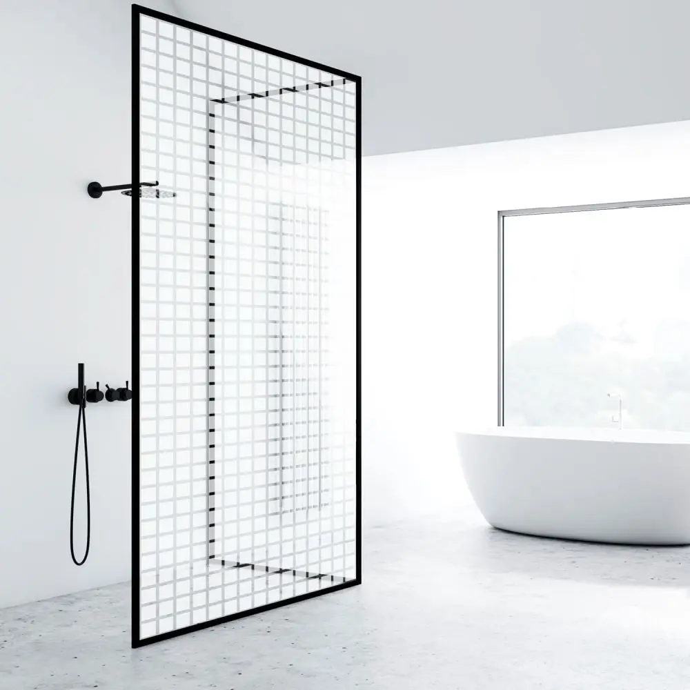 Milchglasfolie SOL-DF08 matte Karos 44 mm x 44 mm