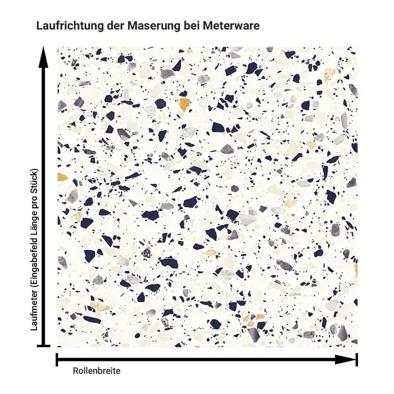 Terrazzo „Terrazzo Mixed Blue“ – Klebefolie in Dekorfolie