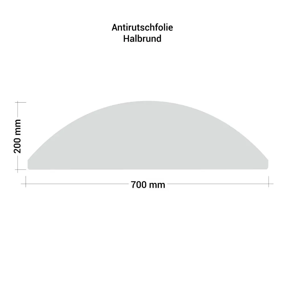 Antirutschfolie Halbrund