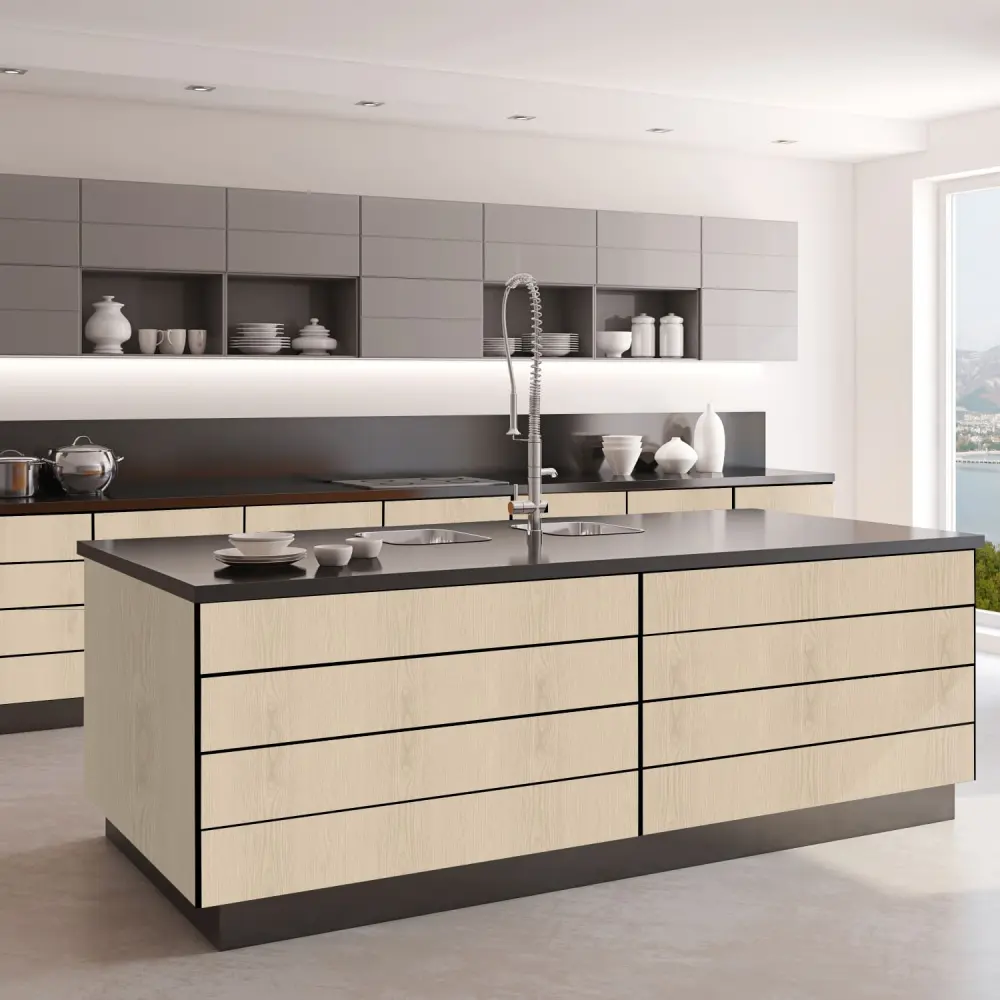 Holzdekor „Crème“ – Klebefolie in Holzoptik